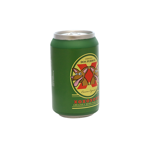 Silly Squeaker Beer Can Dos Perros Dog Toy