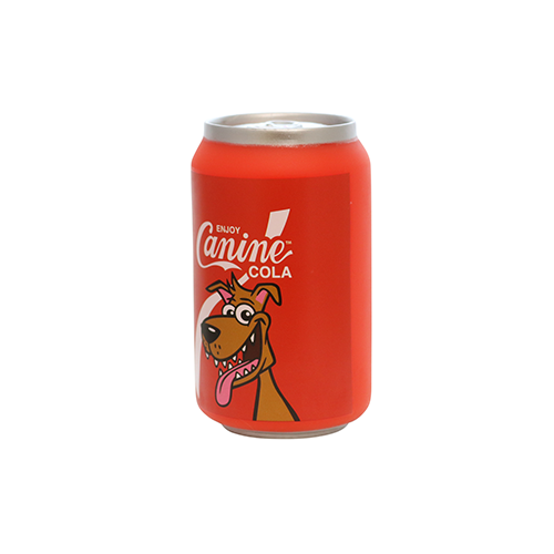 Silly Squeaker Soda Can Canine Cola  Dog Toy
