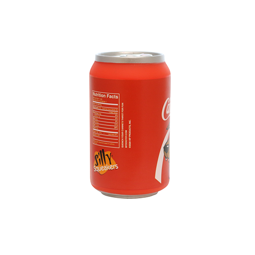 Silly Squeaker Soda Can Canine Cola  Dog Toy