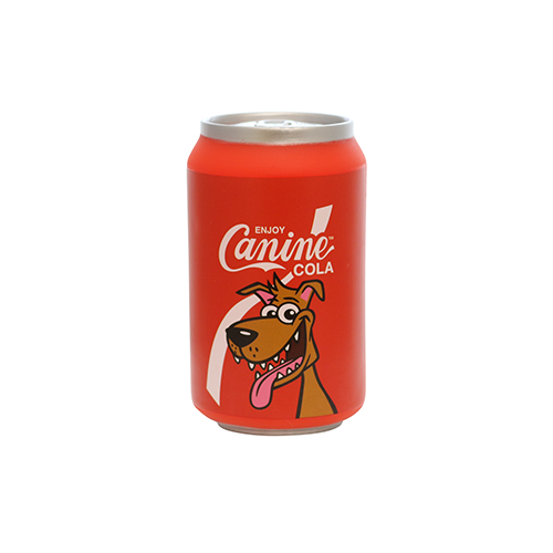Silly Squeaker Soda Can Canine Cola  Dog Toy