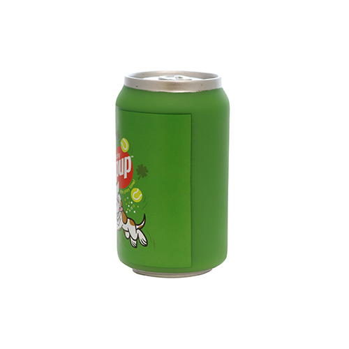 Silly Squeaker Soda Can Lucky Pup Dog Toy