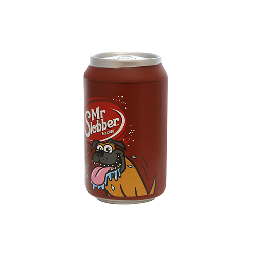 Silly Squeaker Soda Can Mr. Slobber Dog Toy