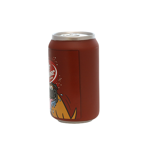 Silly Squeaker Soda Can Mr. Slobber Dog Toy