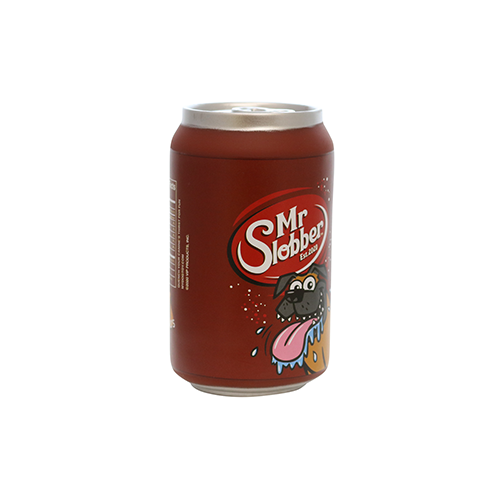 Silly Squeaker Soda Can Mr. Slobber Dog Toy
