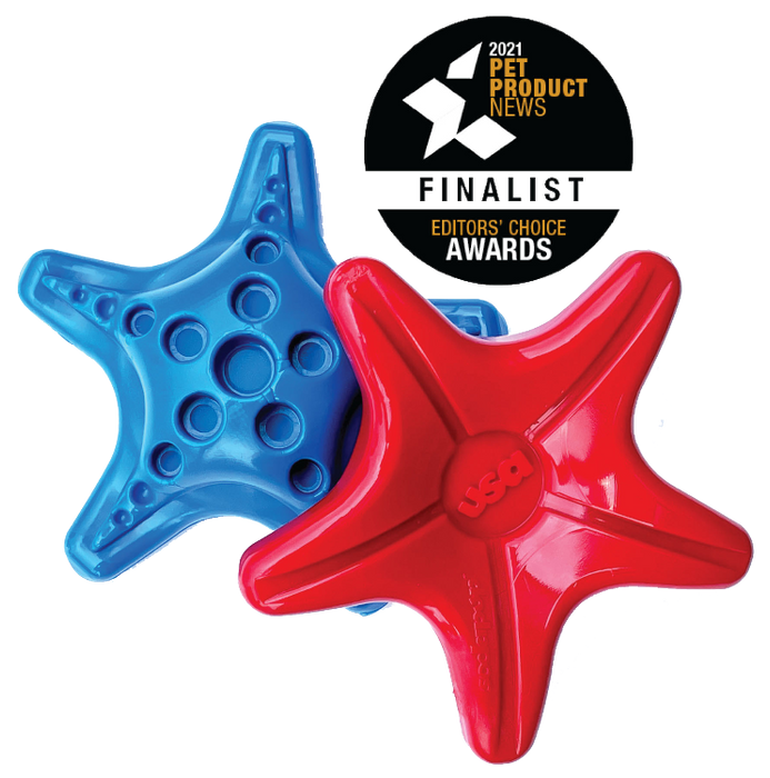 SodaPup Starfish Ultra Durable Nylon Dog Chew Toy for Aggressive Chewers