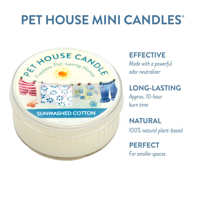 One Fur All Sunwashed Cotton Mini Candle
