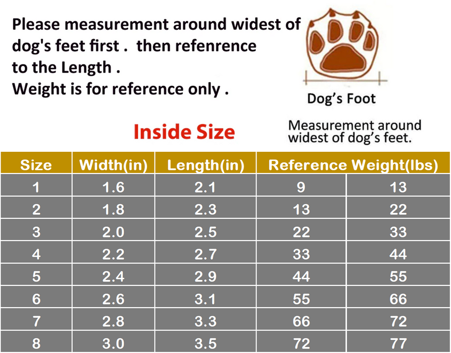 Furr Baby Gifts Waterproof Shoes/Boots for Medium Large Dogs