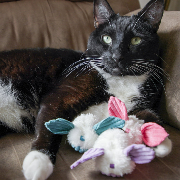 HuggleHounds HuggleKats® Dust Bunnies Cat Toys (Pack of 3)