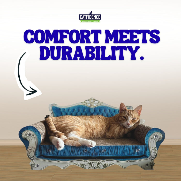 The Original Poop Bags Catfidence® Cat Scratcher Sofa