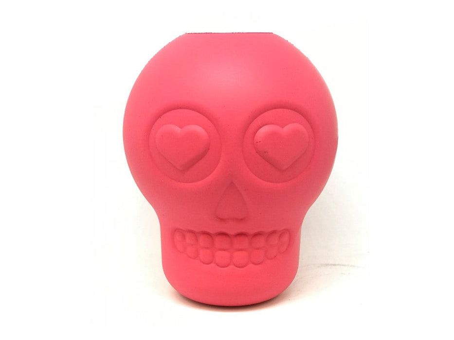 Mutts Kick Butt Sugar Skull eDispenser Durable Rubber Chew Toy & Treat Dispenser