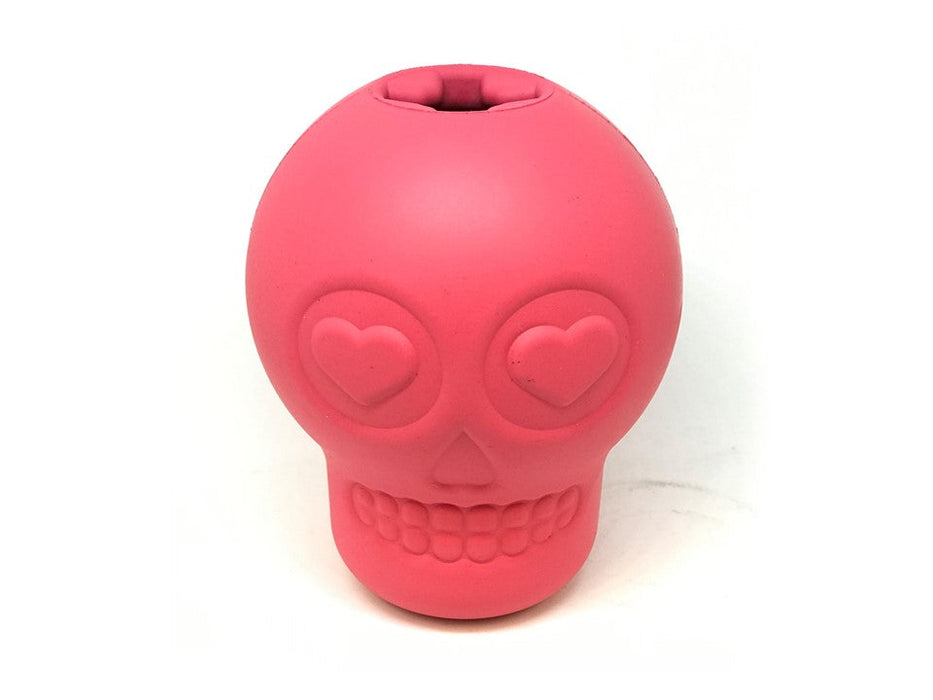 Mutts Kick Butt Sugar Skull eDispenser Durable Rubber Chew Toy & Treat Dispenser