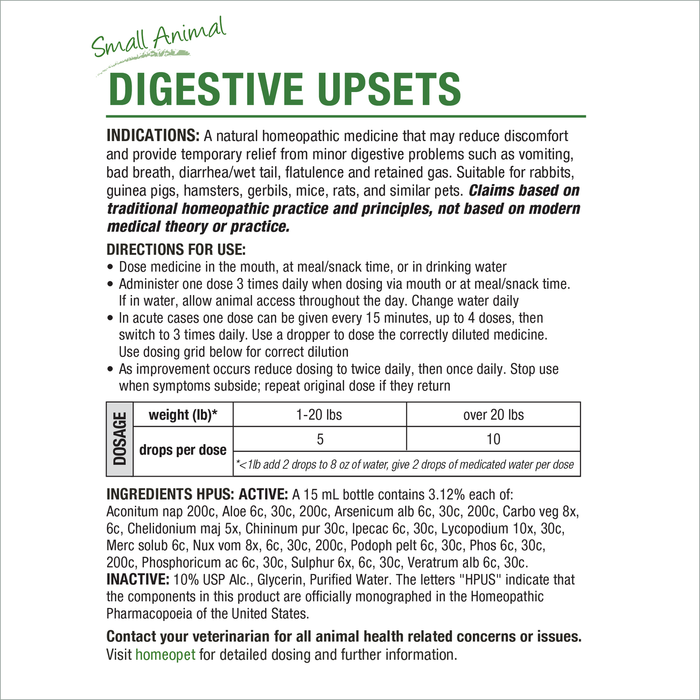 HomeoPet Digestive Upsets 15 ml