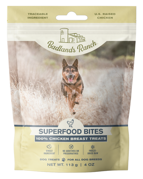 Badlands Ranch Superfood Bites Chicken Breast Treats 4oz