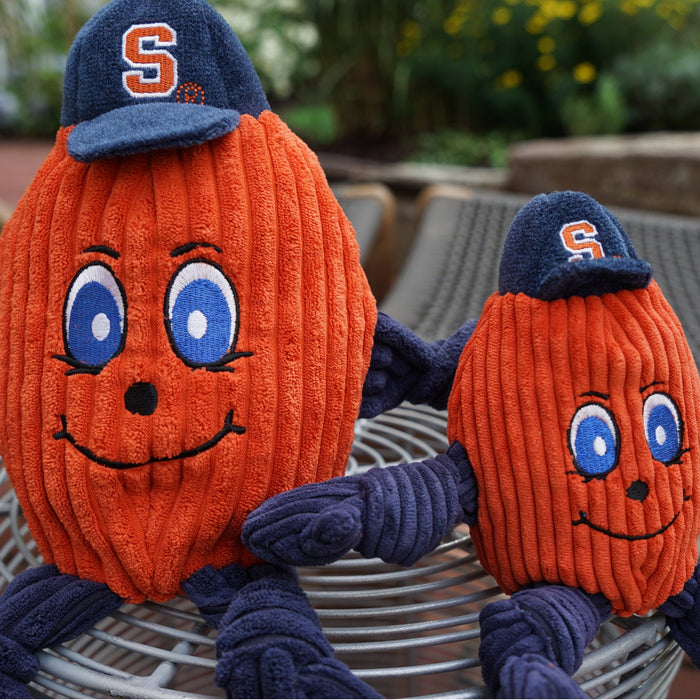 HuggleHounds NCAA Syracuse University, Otto the Orange Knottie® Plush Dog Toy