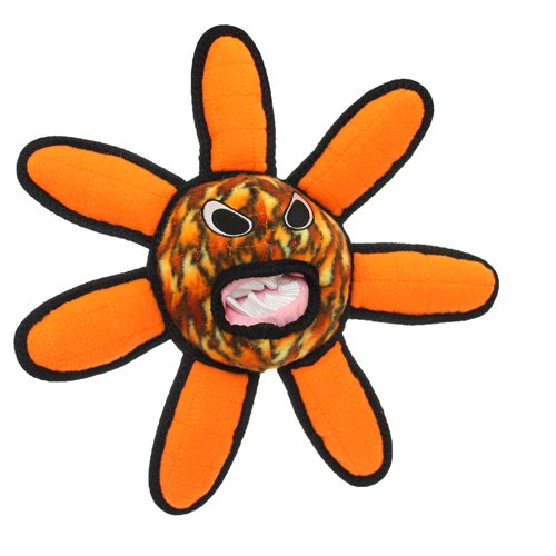 Tuffy Alien Ball Flower Fire Dog Toy