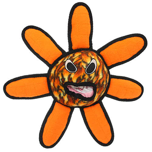 Tuffy Alien Ball Flower Fire Dog Toy