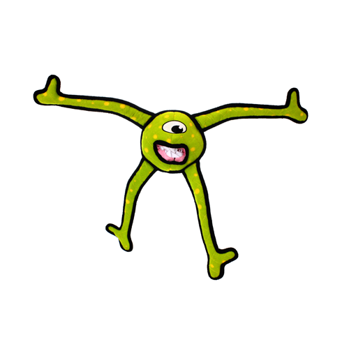 Tuffy Alien Ball Green Legs Dog Toy