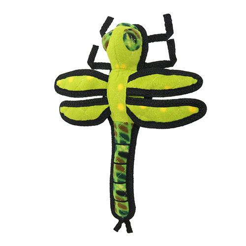 Tuffy Bug Dragonfly Green Dog Toy