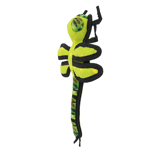 Tuffy Bug Dragonfly Green Dog Toy