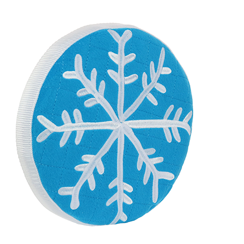 Tuffy Holiday Flyer Winter Dog Toy