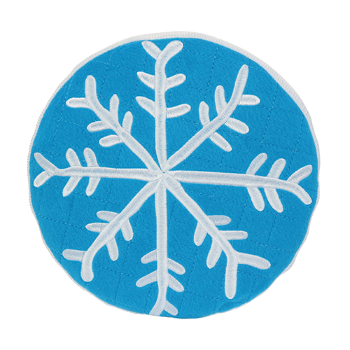 Tuffy Holiday Flyer Winter Dog Toy