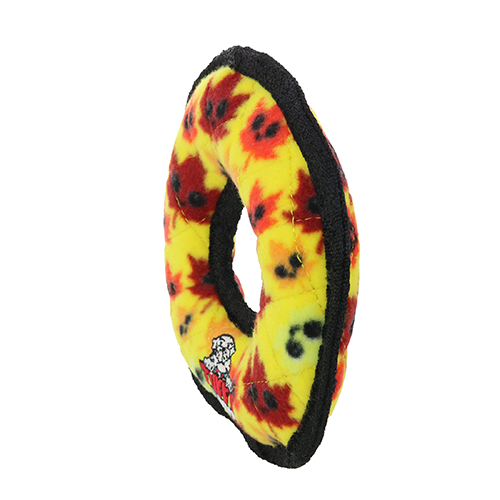 Tuffy Holiday Junior Ring Leaves Dog Toy