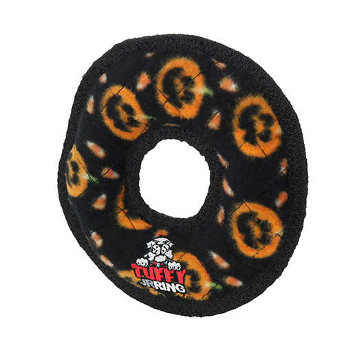 Tuffy Holiday Junior Ring Pumpkin Dog Toy