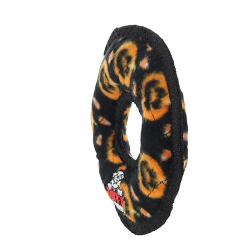 Tuffy Holiday Junior Ring Pumpkin Dog Toy