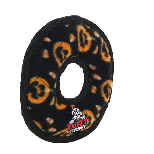 Tuffy Holiday Junior Ring Pumpkin Dog Toy