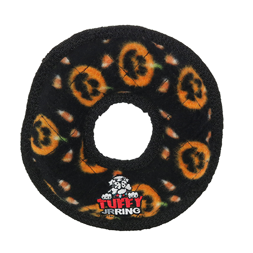Tuffy Holiday Junior Ring Pumpkin Dog Toy