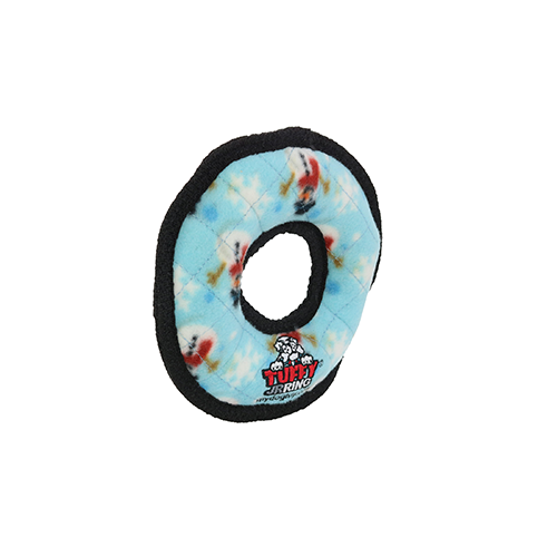 Tuffy Holiday Junior Ring Snowman Dog Toy