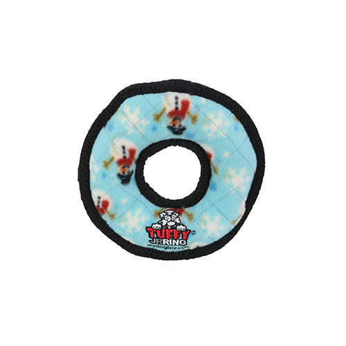 Tuffy Holiday Junior Ring Snowman Dog Toy