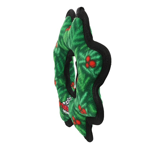 Tuffy Holiday Medium Gear Ring Wreath Dog Toy