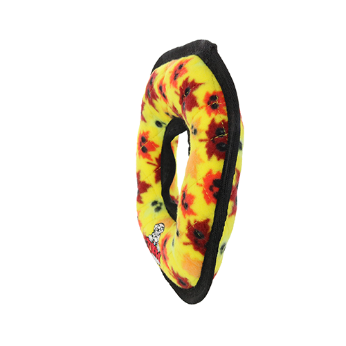 Tuffy Holiday Medium Ring Leaves Dog Toy