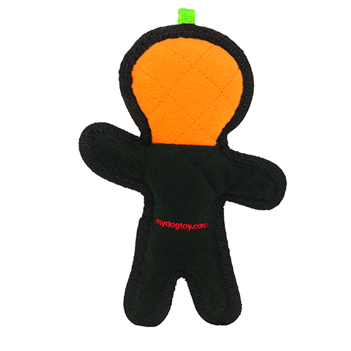 Tuffy Holiday Pumpkin Man Dog Toy