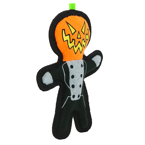 Tuffy Holiday Pumpkin Man Dog Toy