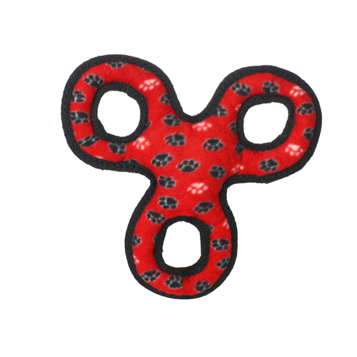 Tuffy Junior 3WayTug Red Paw Dog Toy
