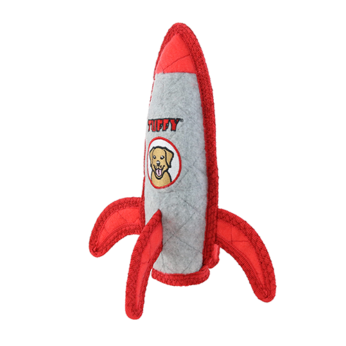 Tuffy Transportation Rocket Ship Dog Toy