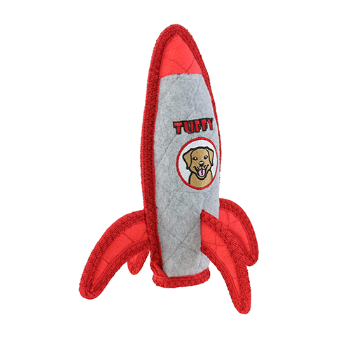 Tuffy Transportation Rocket Ship Dog Toy