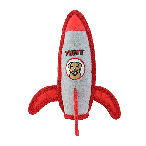 Tuffy Transportation Rocket Ship Dog Toy