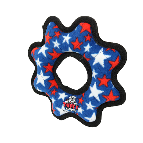 Tuffy Ultimate Gear Ring Blue Star Dog Toy