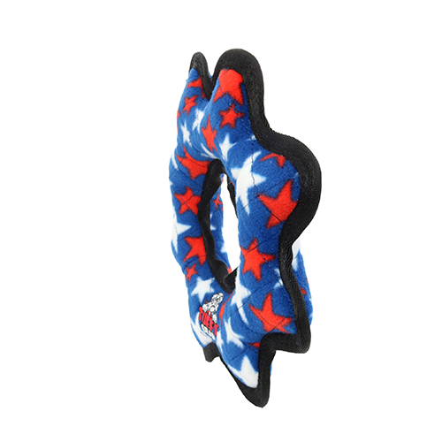 Tuffy Ultimate Gear Ring Blue Star Dog Toy