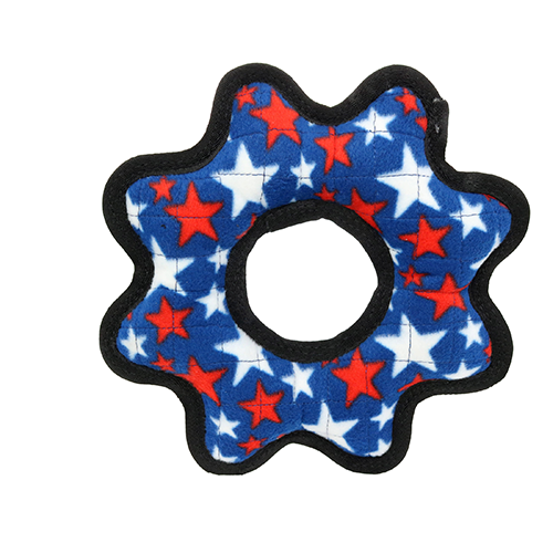 Tuffy Ultimate Gear Ring Blue Star Dog Toy