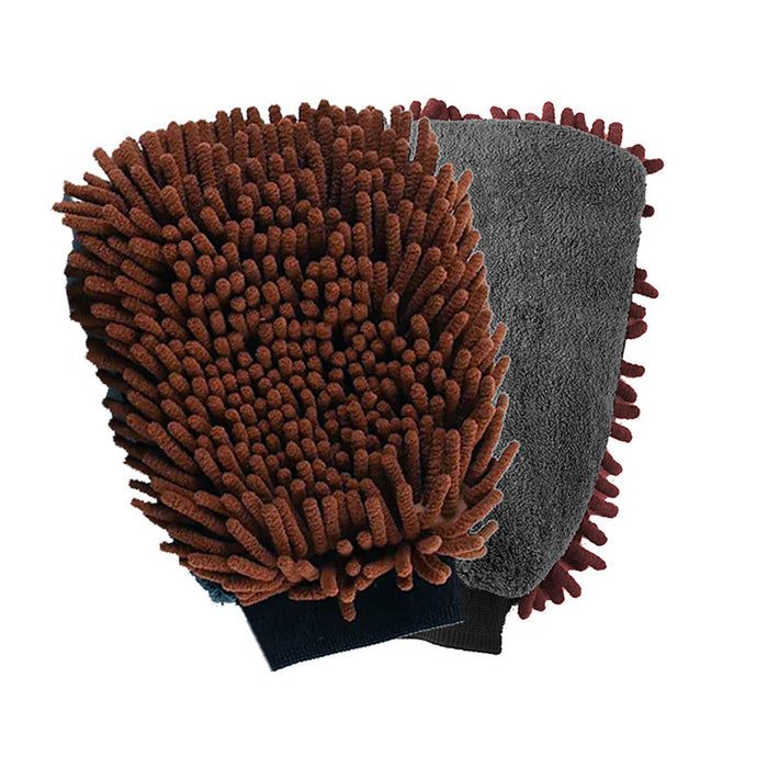 PRIDE+GROOM The Magic Mitt Dual-Sided Microfiber Grooming Mitt for Dogs & Cats — Use with Waterless Shampoo