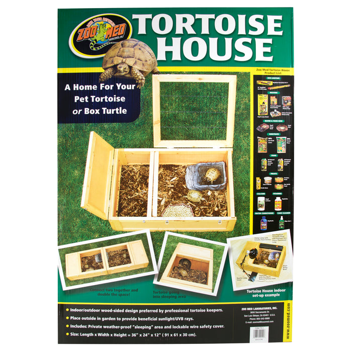 Zoo Med Tortoise House Brown 24 in x 36 in