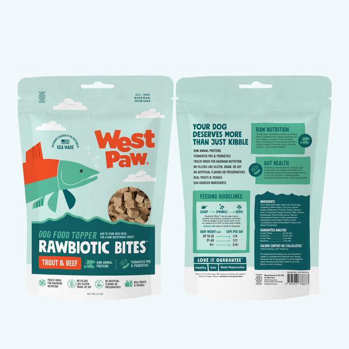 West Paw Trout & Beef Dog Food Topper 6.4 oz
