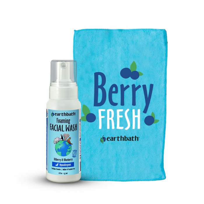 Earthbath Foaming Facial Wash Bilberry & Blueberry Scent 8oz
