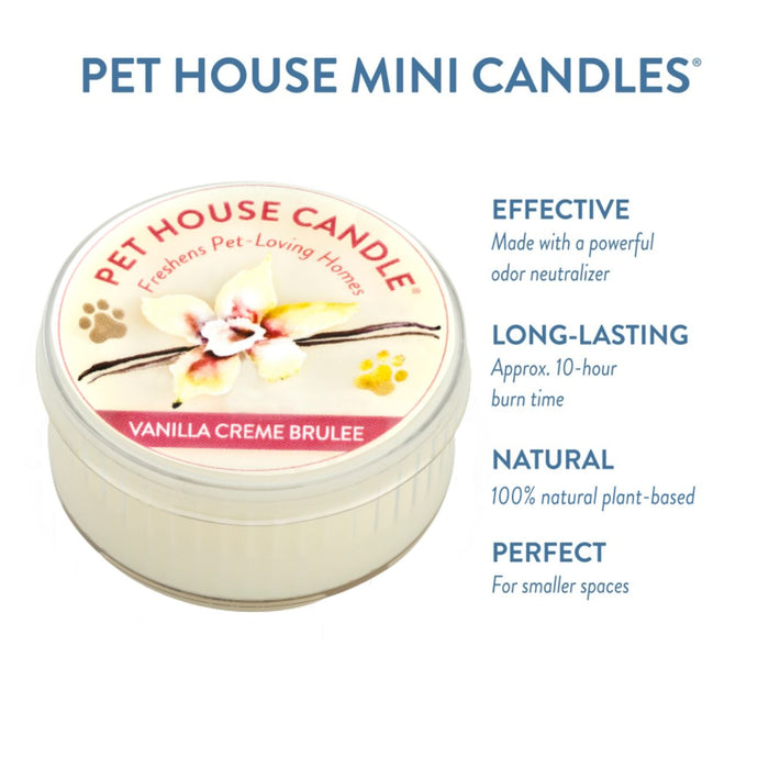 One Fur All Vanilla Creme Brulee Mini Candle