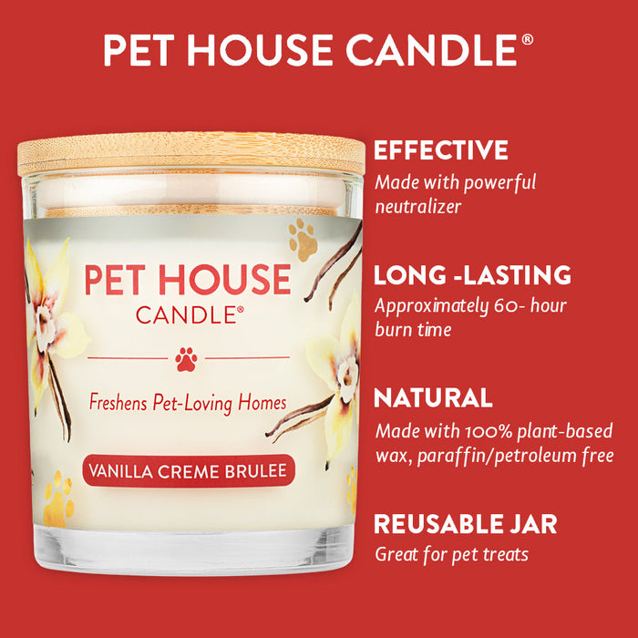 One Fur All Vanilla Creme Brulee Candle
