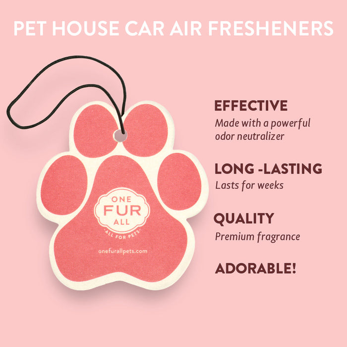 One Fur All Vanilla Creme Brulee Car Air Freshener